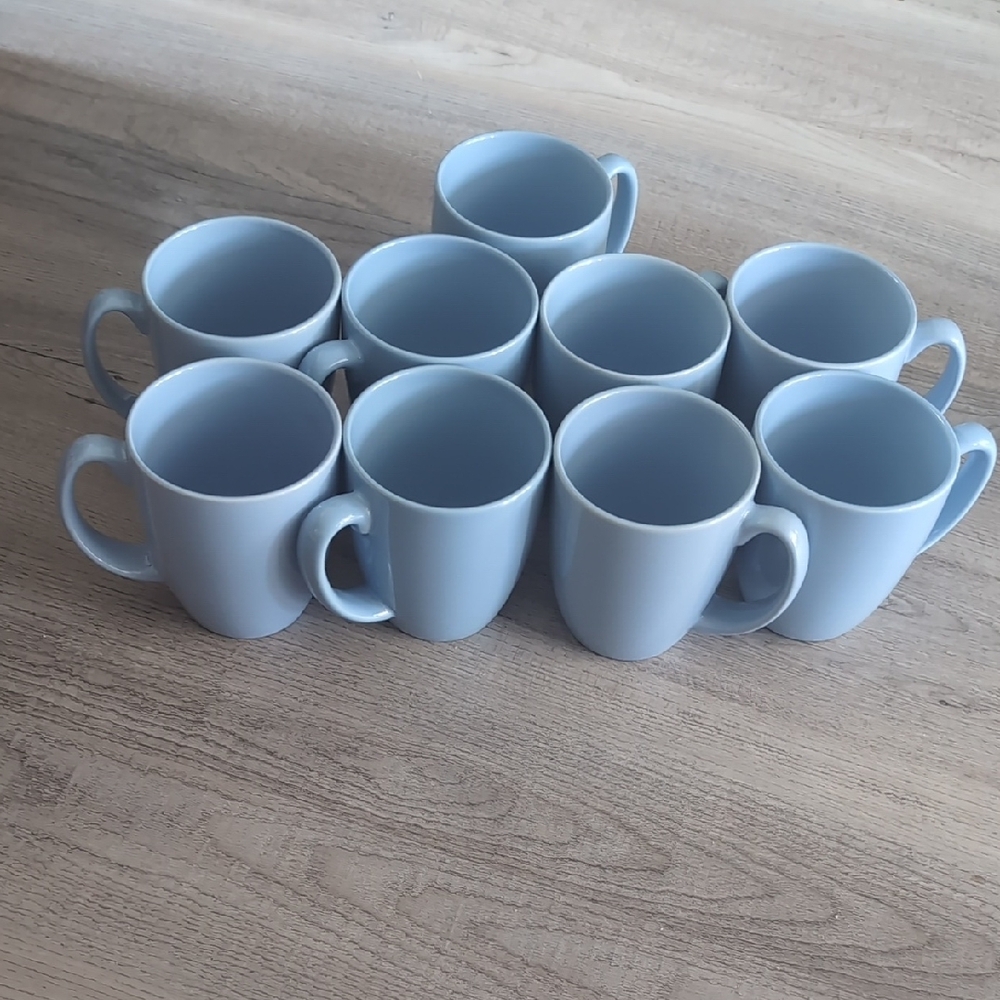 Blue Ceramic Mug Set